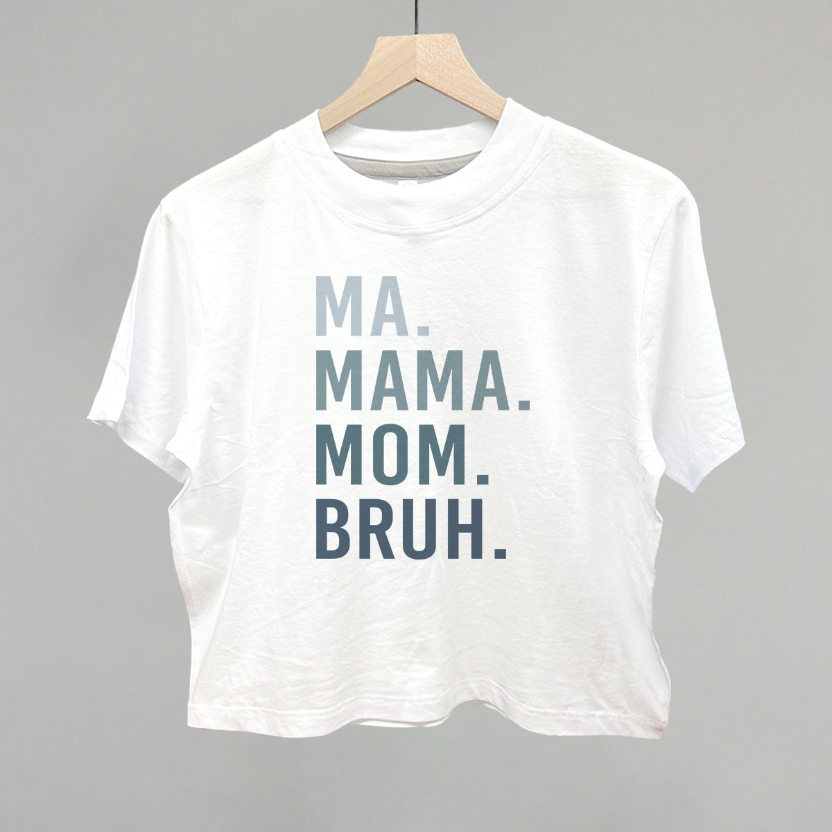 Ma Mama Mom Bruh Blue Gradient Text